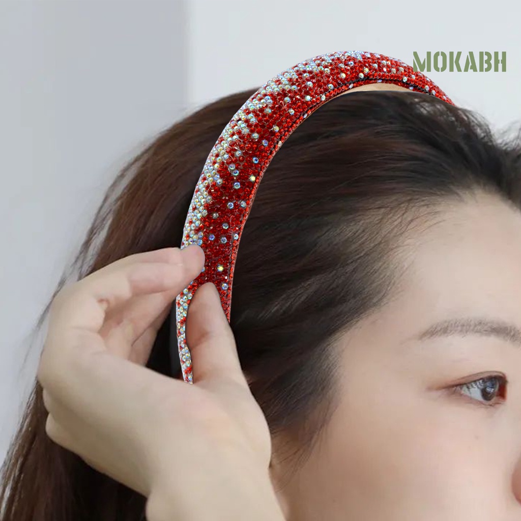 Băng Đô Đính Đá Lấp Lánh Phong Cách Baroque Cổ Điển