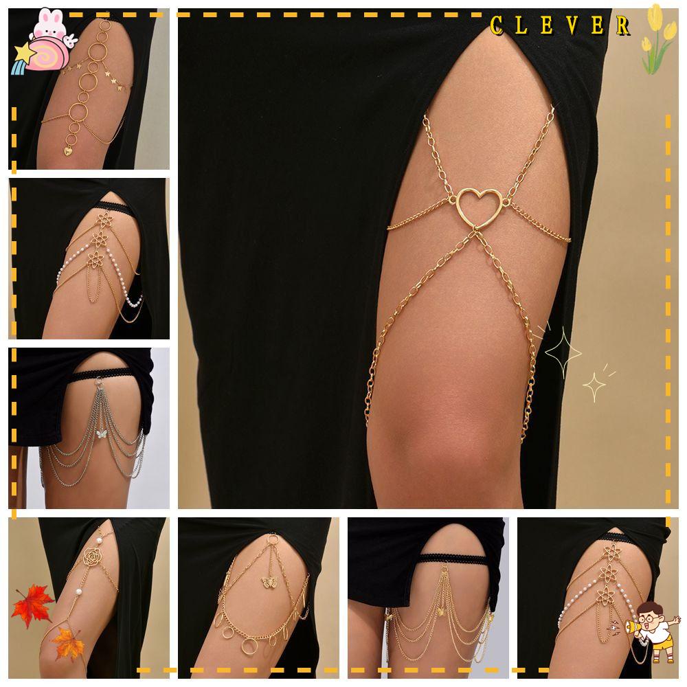 Dây Chuyền Toàn Thân Nhiều Lớp|Dây Đeo Đùi Nhiều Màu Sắc Thời Trang Gợi Cảm Cho Nữ