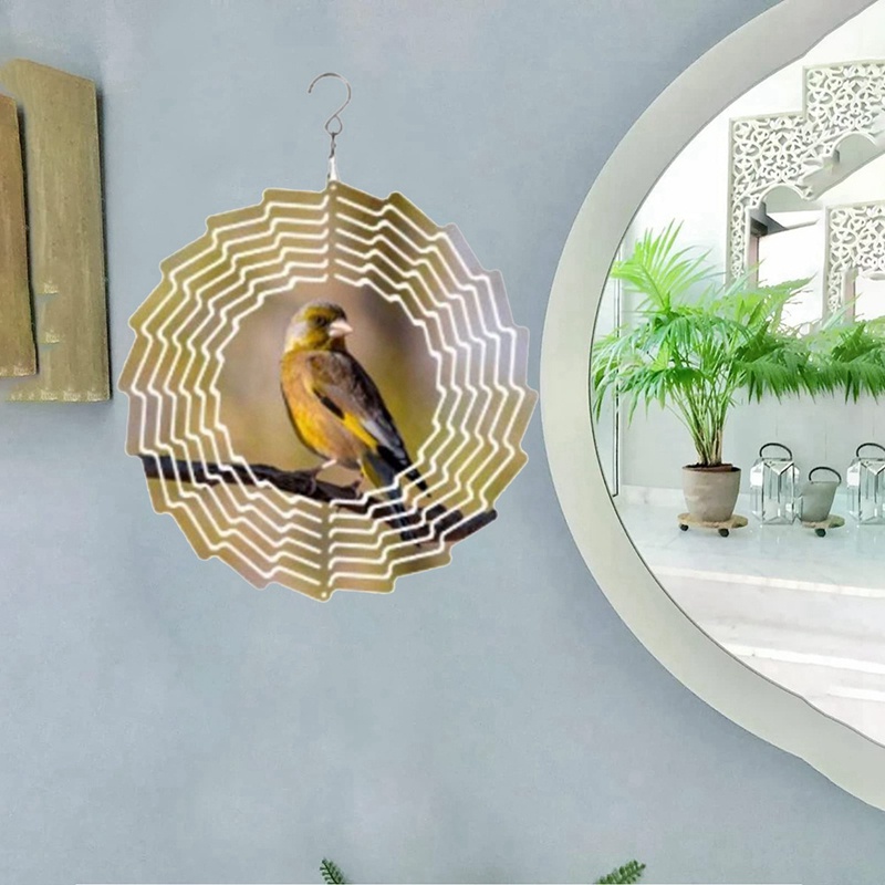 Set 6 Con Quay Gió 3D 8 Inch Treo Trang Trí Sân Vườn Ngoài Trời