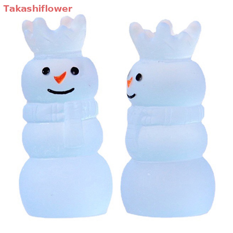 Bộ 5 Kẹp Tóc Nhựa Phát Quang Hình Người Tuyết Xinh Xắn