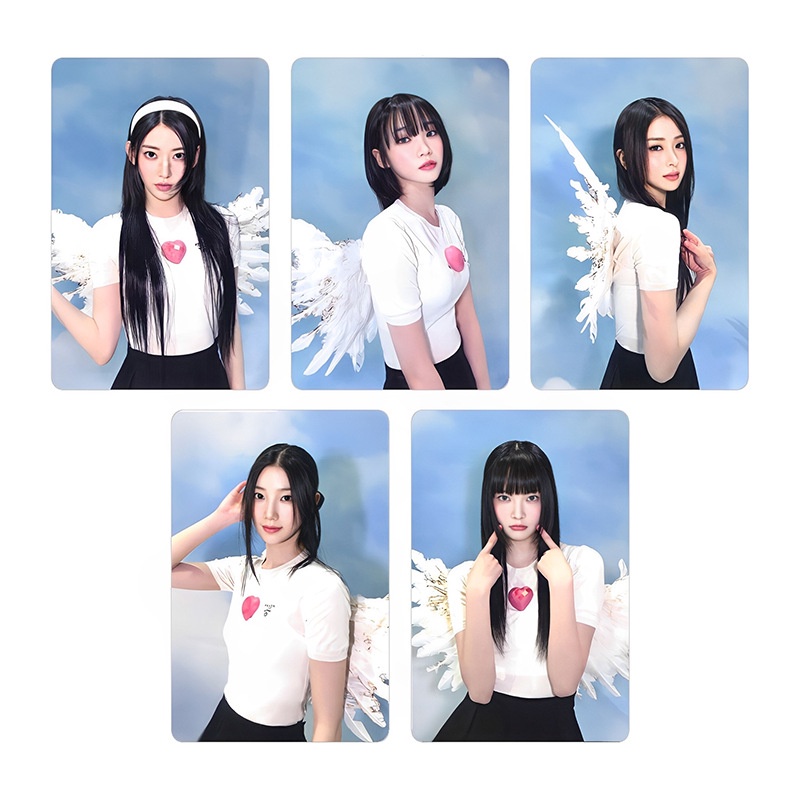 Album Ảnh Thẻ Bài SAKURA KIM CHAEWON HUH YUNJIN KAZUHA HONG Euchae