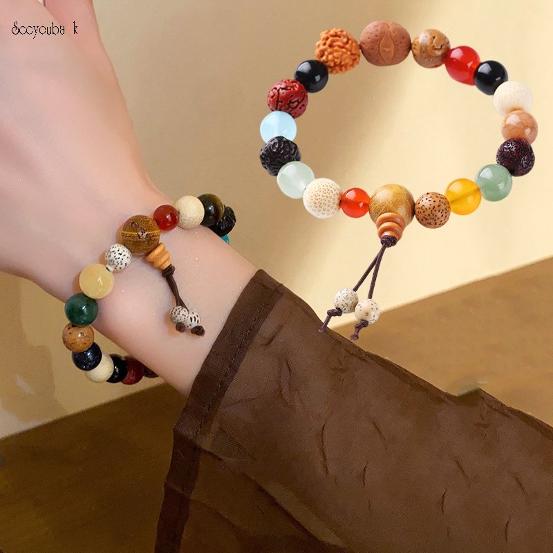 Vòng Tay Chuỗi Hạt Gỗ Phật Giáo Thời Trang Cho Nam Và Nữ