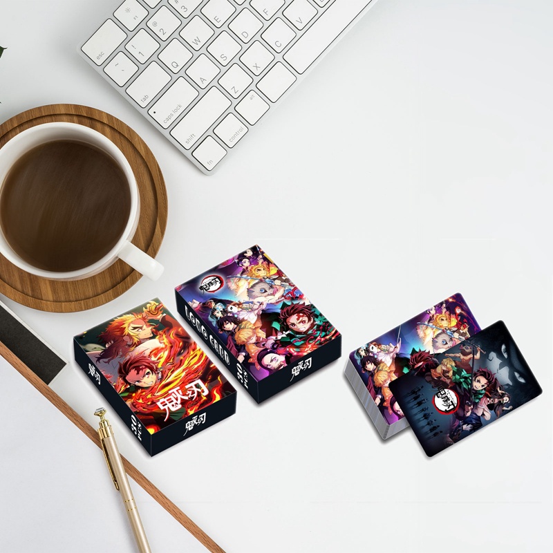 Set 30 Tấm Thẻ Hình Các Thành Viên Trong Demon Slayer Kimetsu No Yaiba