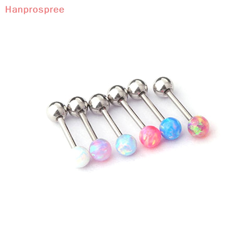 1 Khuyên Tai Dạng Xoắn Ốc Đính Đá Opal Nhiều Màu Sắc Cho Nữ