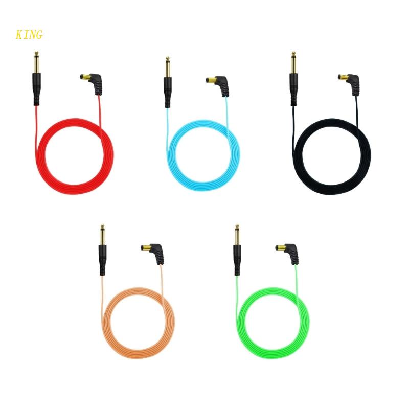 Dây Kẹp Đơn 6.35mm Sang 5.5x2.1 TPE Mềm 1.8M 5.9ft Cho Máy Xăm