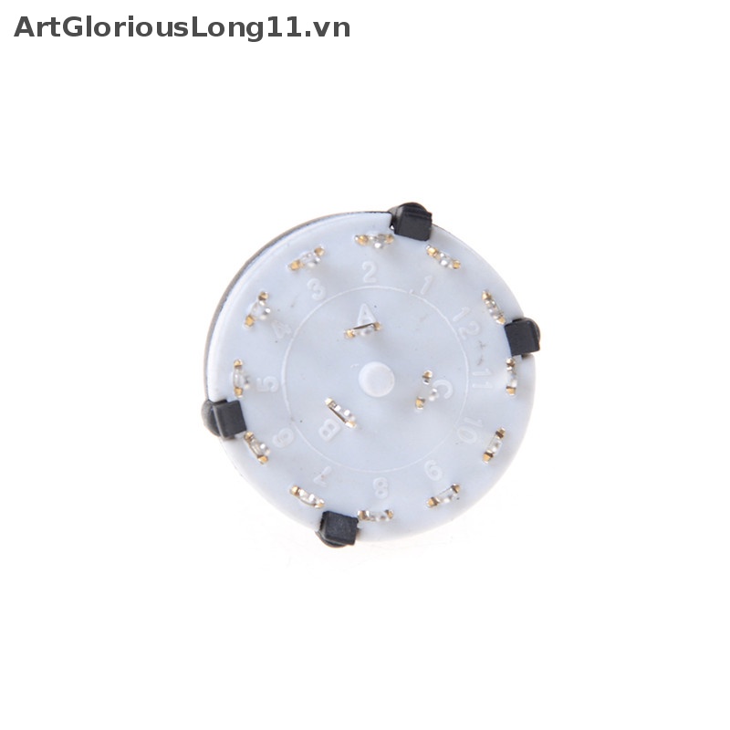 Công Tắc Xoay ArtGloriousLong 3 Cực 4 Vị Trí Màu Đen Thời Trang