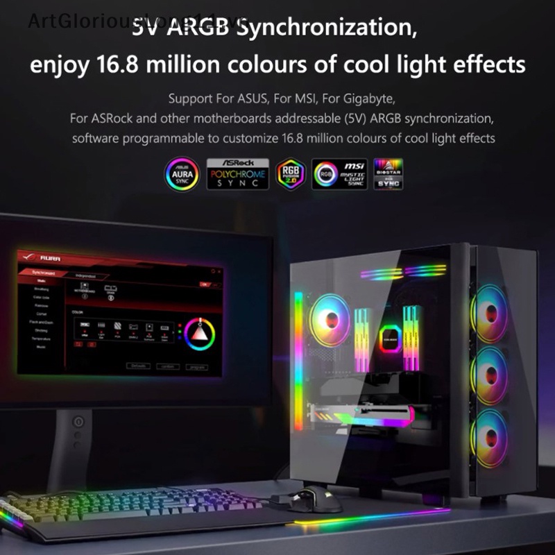 Giá Đỡ Điện Thoại 5V A-RGB GT8 Hỗ Trợ GPU Nhiều Màu Sắc