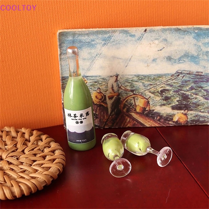 1 Bộ Ly Uống Rượu Mini Tỉ Lệ 1: 12 Dùng Trang Trí Nhà Búp Bê