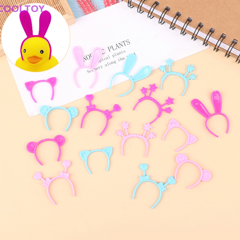 Set 5 Băng Đô Tai Thỏ / Mèo / Gấu Mini 30cm Dành Cho Búp Bê