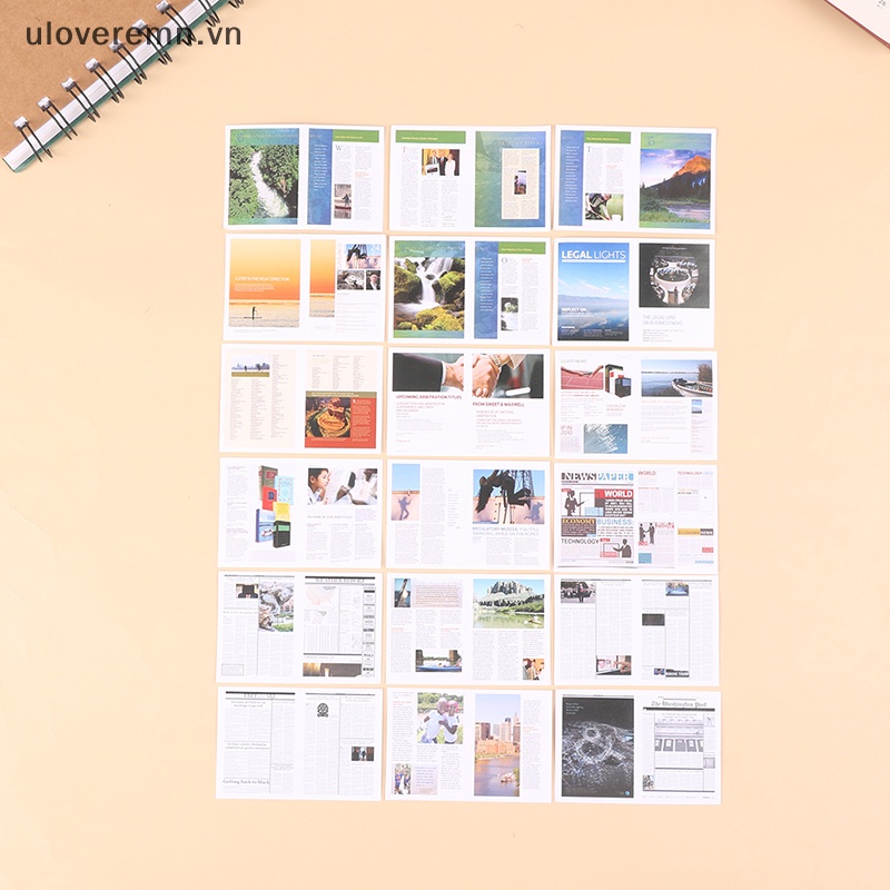 Set 6 Tạp Chí Bằng Nhựa Dùng Để Trang Trí Nhà Búp Bê