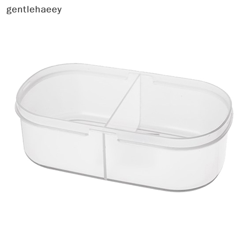 Gent al Hộp Đựng Thực Phẩm Hai Ngăn Có Nắp Bằng Nhựa / Hộp Đựng Hạt Kín Cho Tủ Lạnh / Nhà Bếp EN