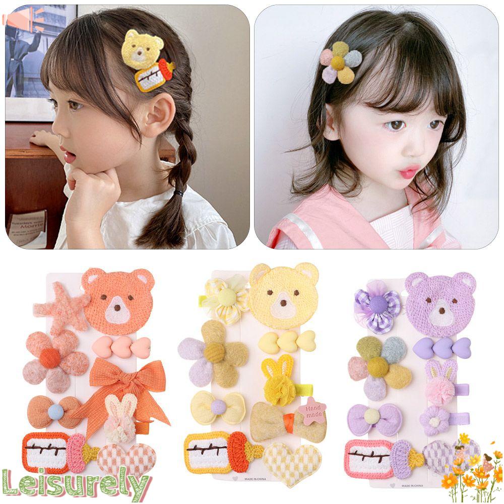 Kẹp Tóc Hình Gấu Hoạt Hình Dễ Thương Cho Bé Gái