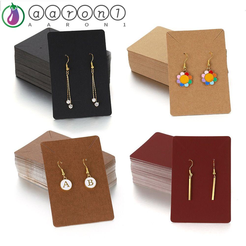 1 Thẻ Giấy Trưng Bày Trang Sức Vòng Cổ / Bông Tai Tiện Lợi