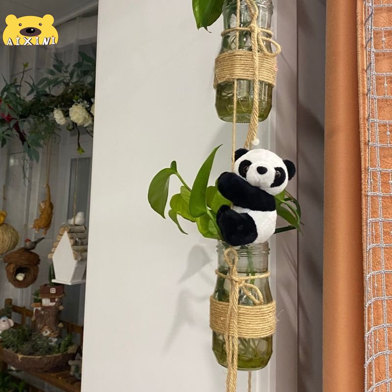 10cm Gấu Bông Gấu Trúc Nhồi Bông Mini Dễ Thương Dùng Trang Trí