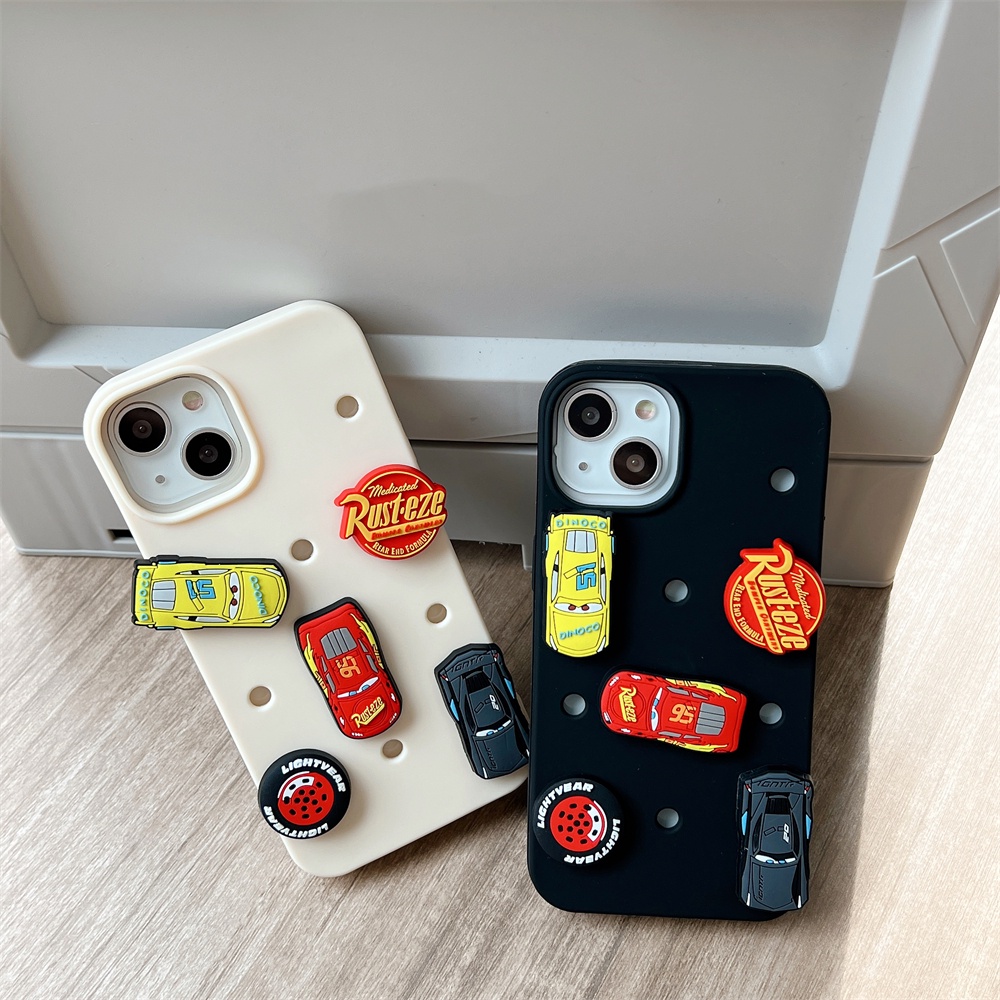 Ốp Điện Thoại Tpu Dẻo Họa Tiết Hoạt Hình Xe Hơi Độc Đáo Chống Rơi Cho iPhone 14 13 12 11 Pro Max