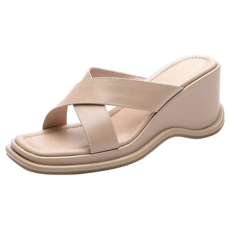 Dép Sandal Đế Xuồng Quai Chéo Thời Trang Dành Cho Nữ