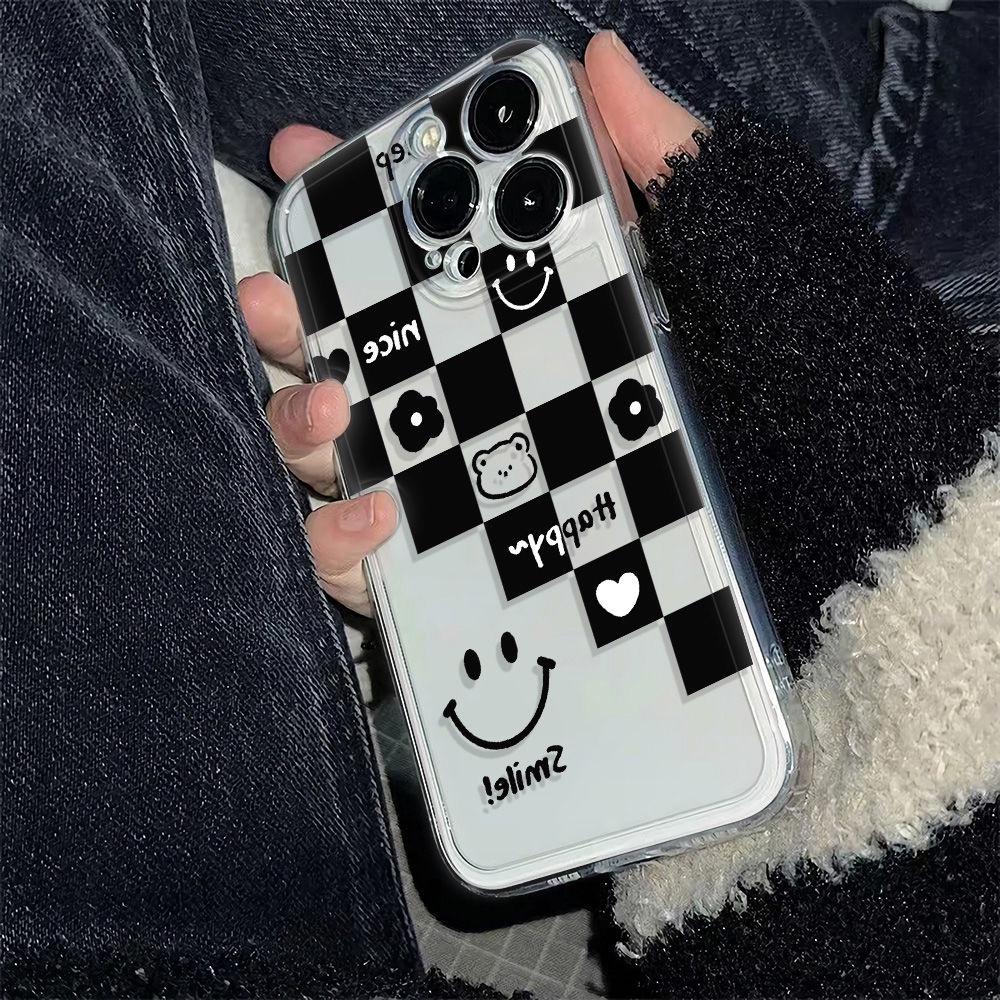 ✅Ốp Điện Thoại Mềm Chống Sốc Họa Tiết Mặt Cười 6In13 78 14pro 11iPhone12 plus Jvbx