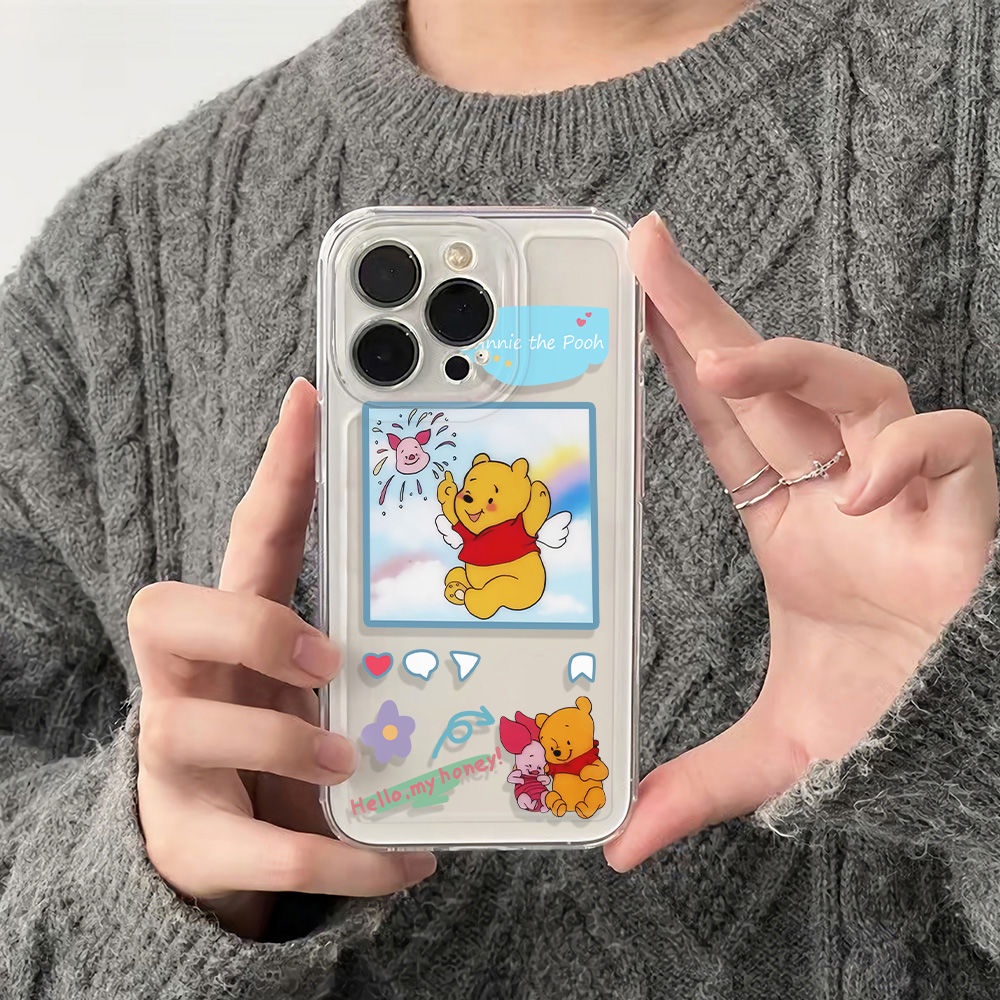 ✅Ốp Điện Thoại Dẻo Họa Tiết Hoạt Hình Gấu Pooh Dễ Thương Chống Sốc Cho Iphone1213 6In 14pro 11 7B2A 78