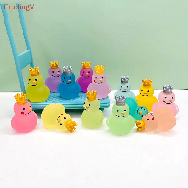 [ErudingV] Bộ 2 Đồ trang trí Búp Bê Vua Tuyết Dạ Quang Mini Trang Trí Tiểu Cảnh [Mới]