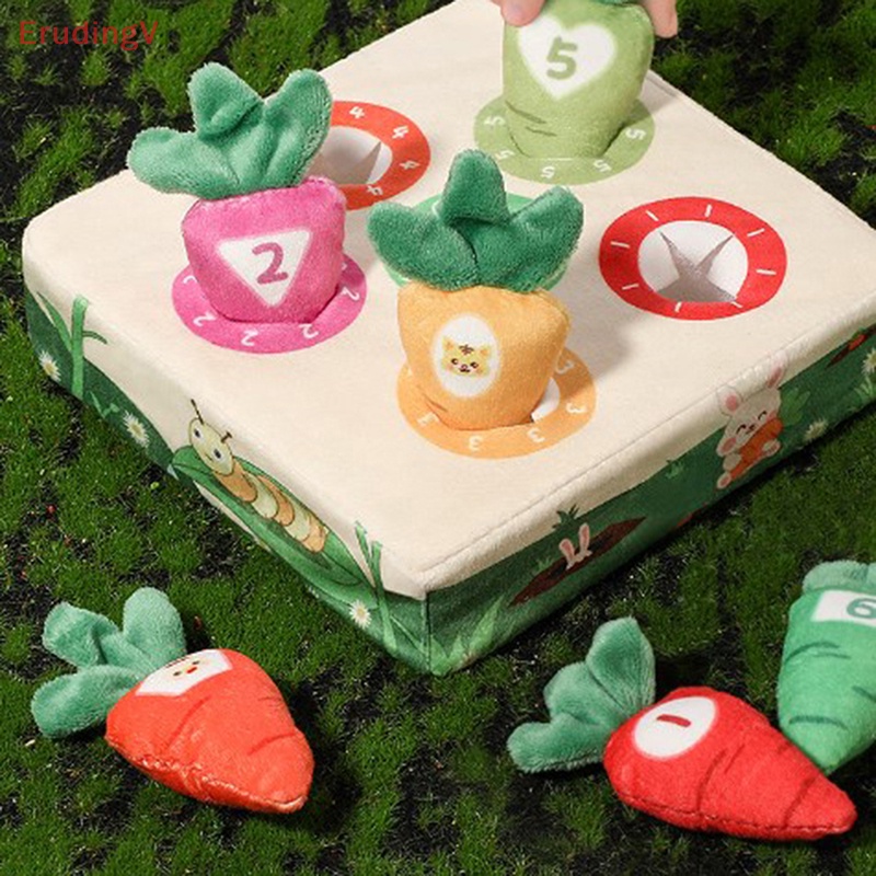 1 Bộ Đồ Chơi Nhồi Bông Hình Củ Cà Rốt Dễ Thương Cho Bé