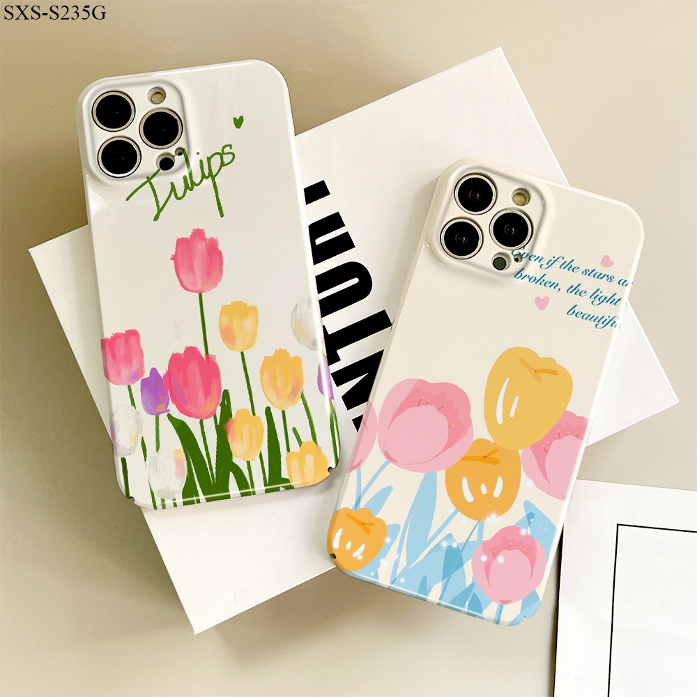 Samsung Galaxy S23 S22 S21 S20 Plus Ultra FE S21+ S22+ S23+ 5G Cho Ốp lưng điện thoại In Hình Hard Cartoon Flowers Design