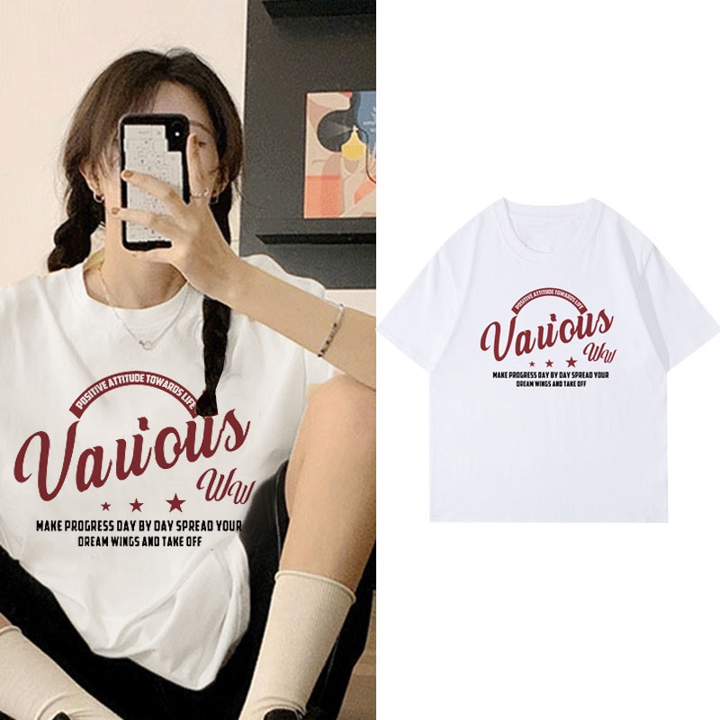 NRVP Áo Thun 100% Cotton Tay Ngắn Phong Cách Hàn Quốc Mới