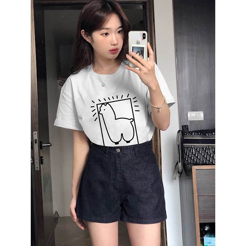 NRVP Áo Thun 100% Cotton Tay Ngắn Phong Cách Hàn Quốc Mới