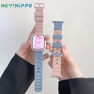 Bộ Dây Đeo + Vỏ Bảo Vệ Bằng silicone Cho iwatch 45 / 44 / 42 / 41 / 40 / 38mm