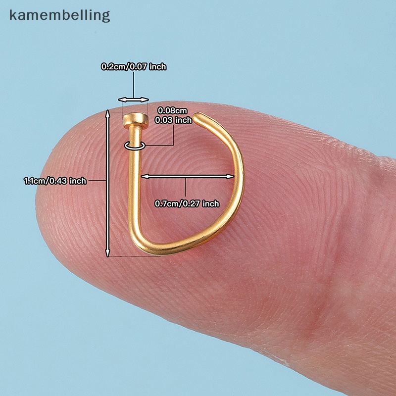 Set 3 Khuyên Mũi 18G Bằng Thép Không Gỉ Cá Tính