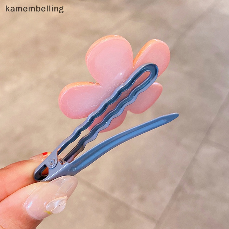 Set 2 Kẹp Tóc Hình Bông Hoa Dễ Thương Cho Bé Gái