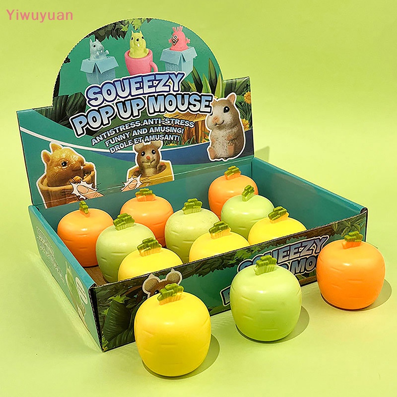 1 Đồ Chơi Nắn Bóp Giúp Giải Tỏa Căng Thẳng Hình Thỏ Cà Rốt Đáng Yêu Màu Sắc Ngẫu Nhiên Mới