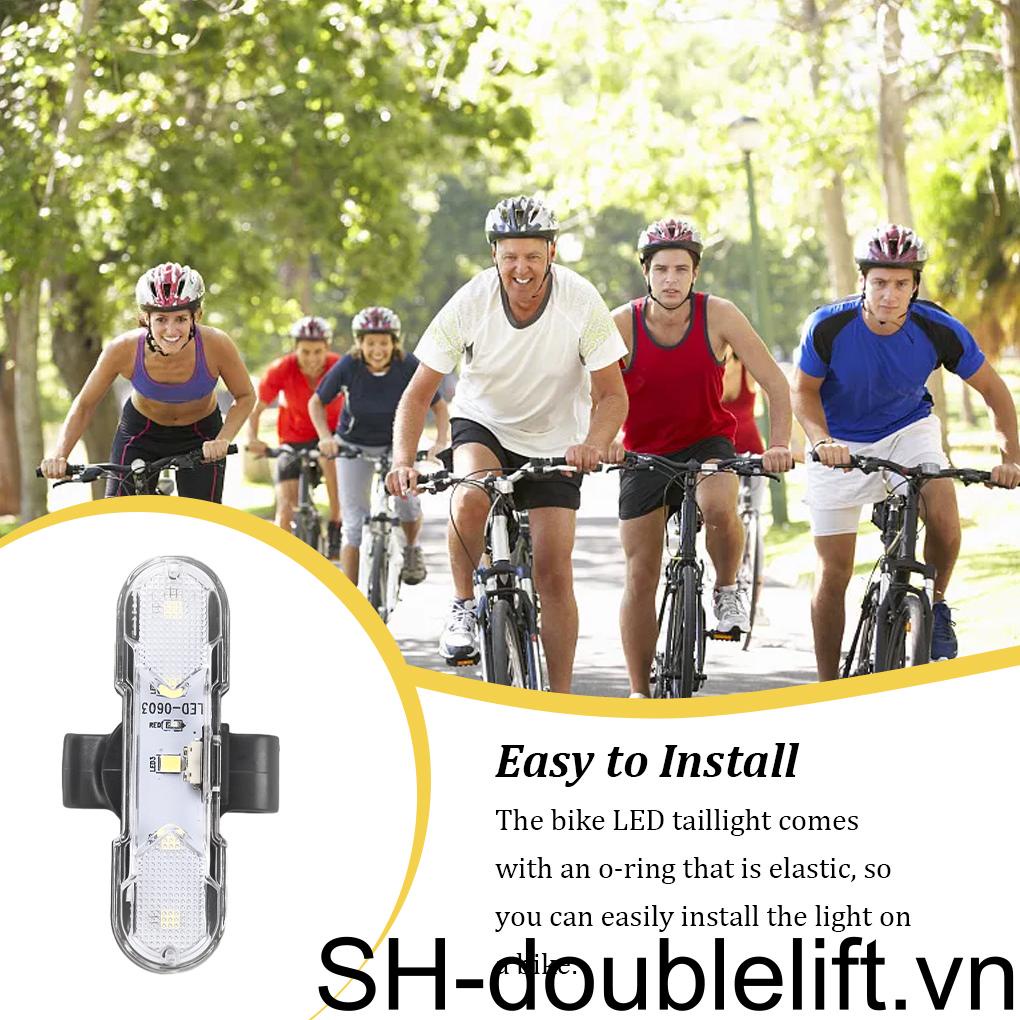 Đèn LED Cảnh Báo An Toàn Lưng Cao 4 Chế Độ Kèm Sạc USB Tiện Dụng Cho Xe Đạp