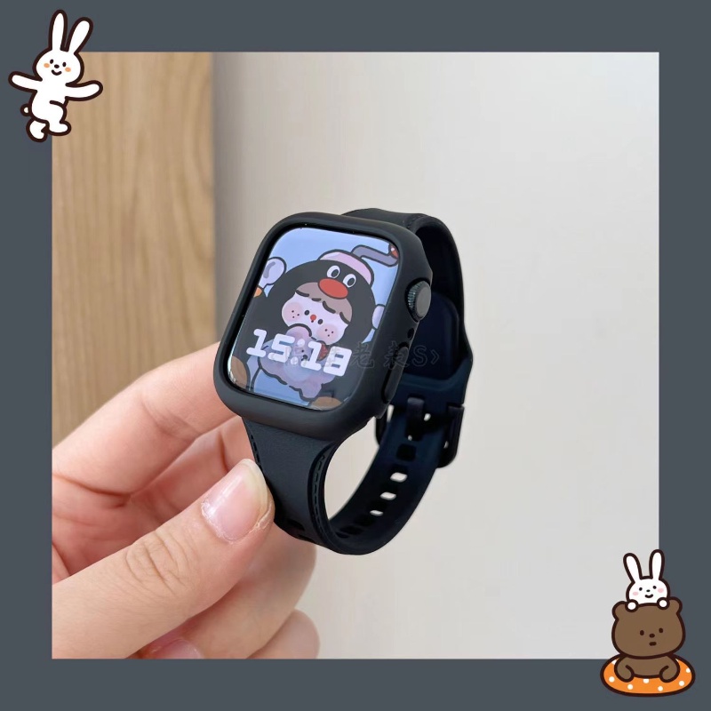 Dây Đeo Silicone Cho Đồng Hồ Thông Minh 44mm 40mm 45mm 41mm Ultra 49mm 42mm 38mm 45mm 7 8 se 3 4 5 6