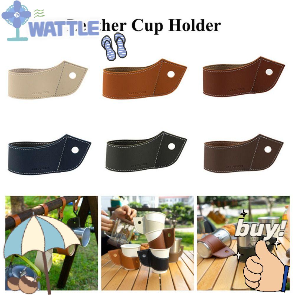 Bộ 2 Giá Đỡ Cốc Cà Phê Trà Bằng Da PU Cách Nhiệt Chống Trượt Tiện Dụng Ốp