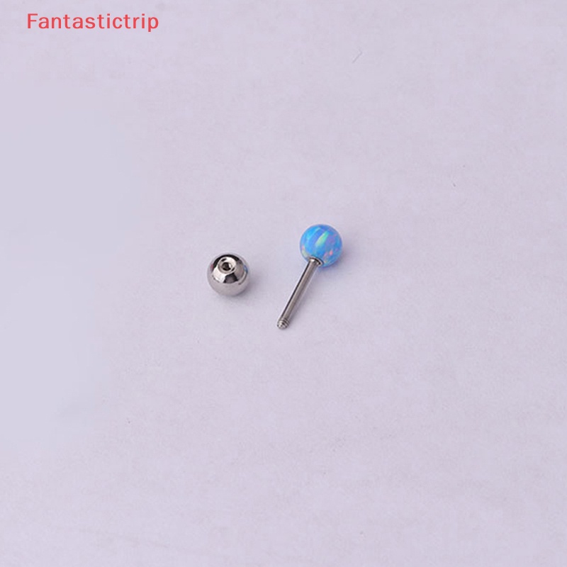 1 Khuyên Tai Đá Opal Nhiều Màu Thời Trang Mới