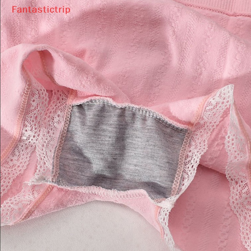 [Fantastictrip] Quần Short An Toàn Không Đường May Phối Ren Gợi Cảm Lưng Cao Co Giãn Dành Cho Nữ Mới