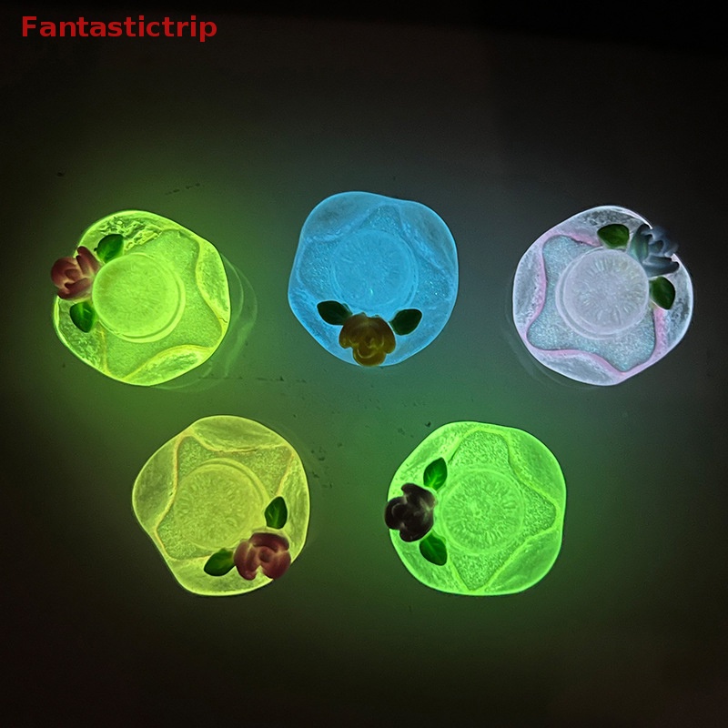 Set 5 Nắp Nhựa Phát Quang Dùng Làm Trang Sức Nghệ Thuật DIY Mới