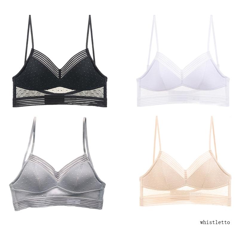 Áo Ngực Chữ U Khoét Sâu Lưng Thấp Họa Tiết Chấm Bi Gợi Cảm Cho Nữ