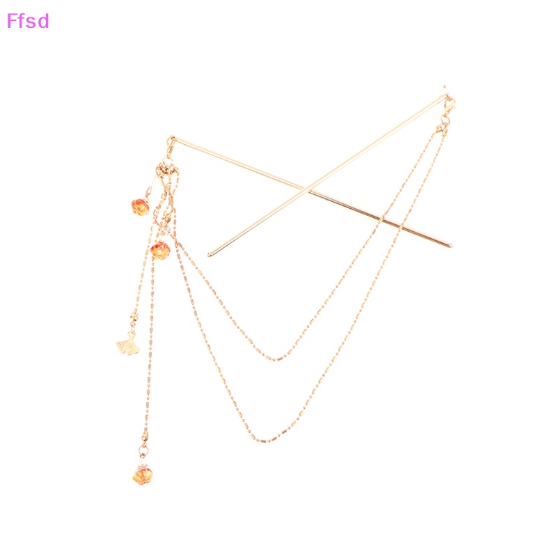 {Ffsd} Trâm Cài Tóc Hai Sợi Phong Cách Trung Hoa Cổ Điển * Bán Chạy