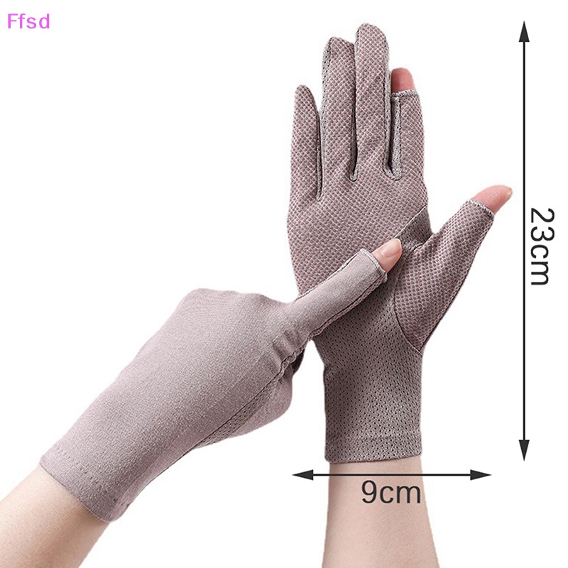 1 Đôi Găng Tay Lái Xe Mỏng Thoáng Khí Chống Tia UV Có Thể Chạm Màn Hình Cảm Ứng