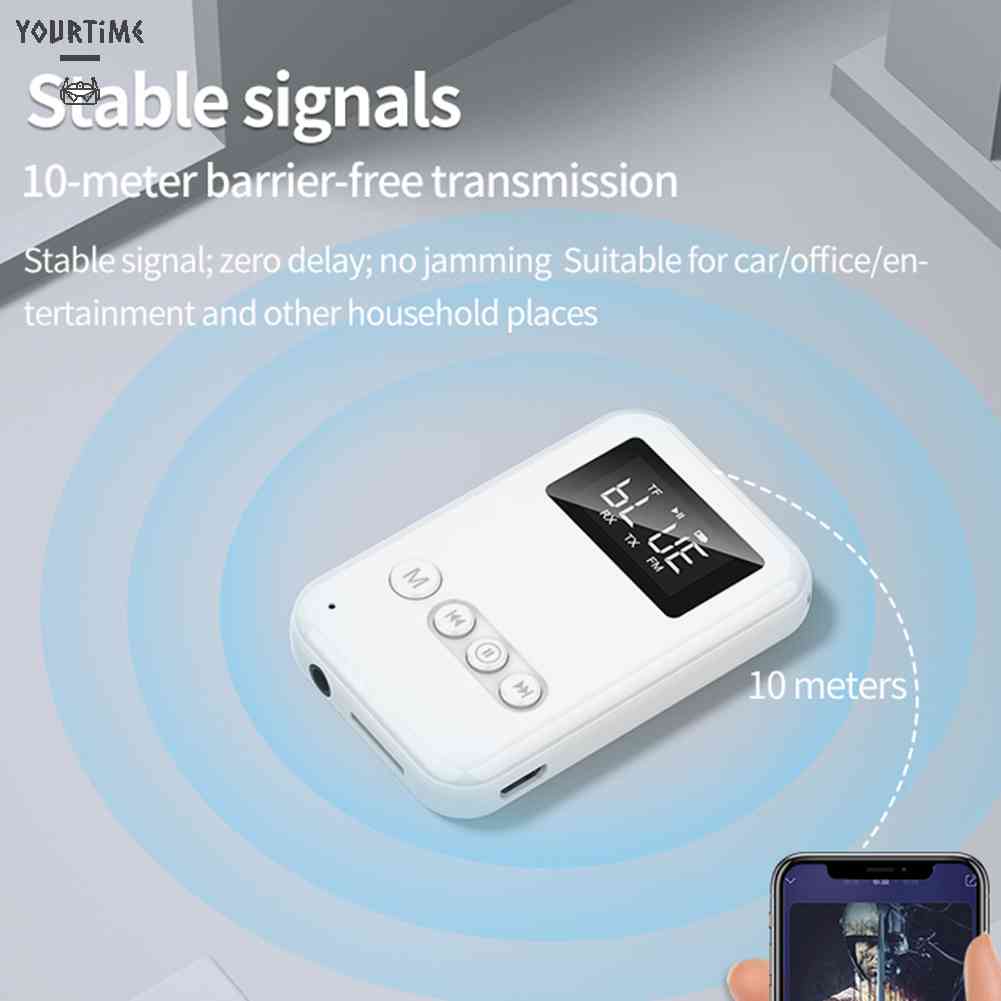 Bộ Thu Tín Hiệu Bluetooth 5.0 Có Màn Hình LED HD Cho Loa