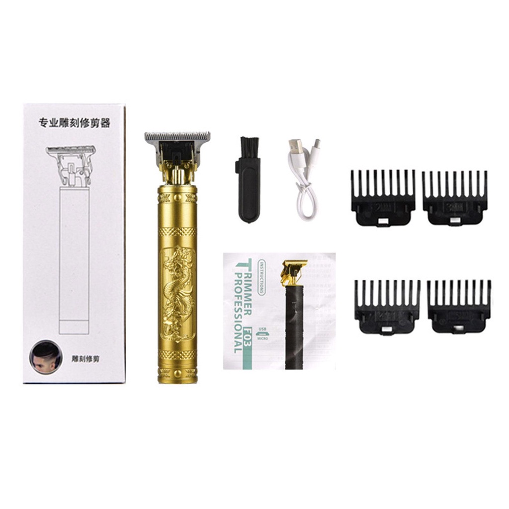 Tông Đơ Cắt Tóc 4 Số F6X8 Bằng Nhựa Có Thể Sạc Lại Bằng Cổng USB