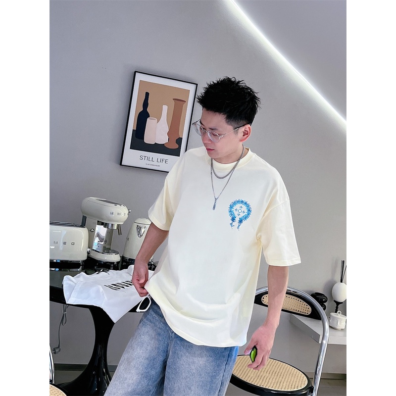 Áo Thun Ngắn Tay In Họa Tiết Chrome Hearts Thời Trang Chất Lượng Dành Cho Nam Và Nữ