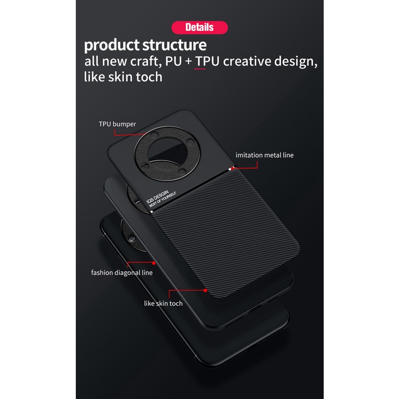 Ốp Điện Thoại Da Nhám Cho Huawei Honor X9A X8A X30 X9 5G X40 GT Magic 4 5 Lite