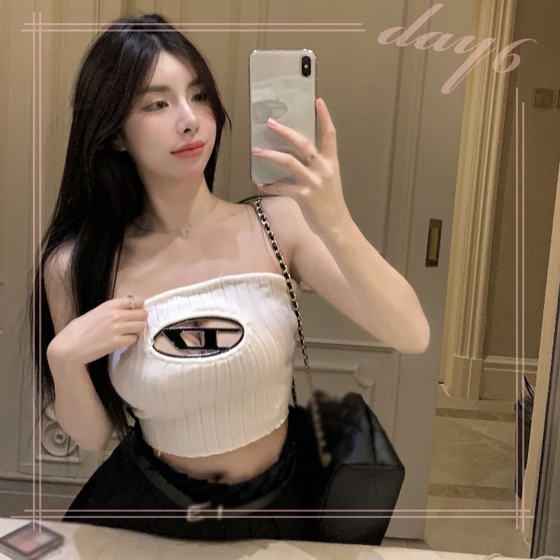 Áo Tank Top Dệt Kim Thiết Kế Khoét Quyến Rũ