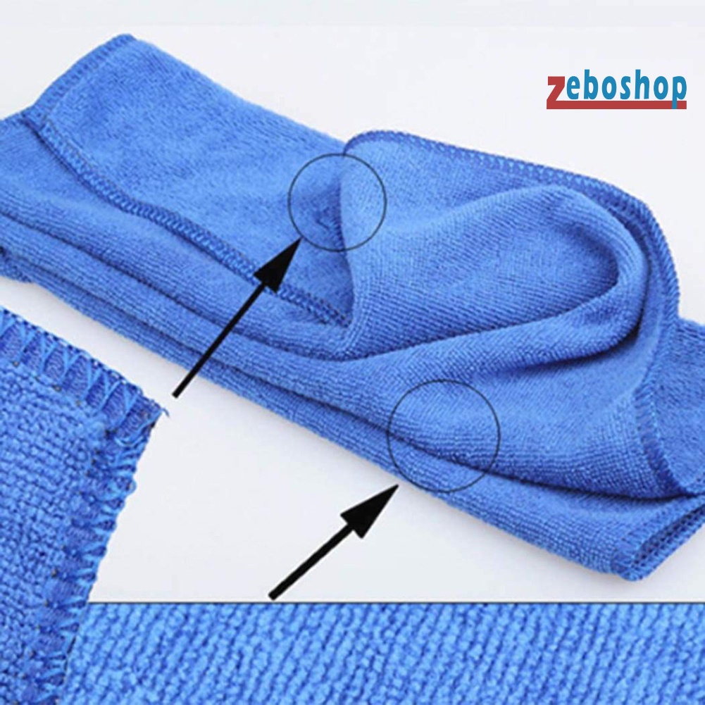 Bộ 10 Khăn Lau Xe Hơi Mềm Mại, Kích Thước 25x25cm