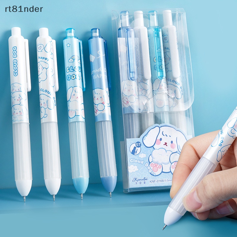 Rt Bút Nước Mực Đen Ngòi Mềm 0.5 Họa Tiết Hoạt Hình Phong Cách Vintage Cho Học Sinh