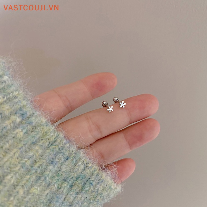 1 Đôi Khuyên Tai Nữ Hình Hoa / Ngôi Sao / Trái Tim Xinh Xắn