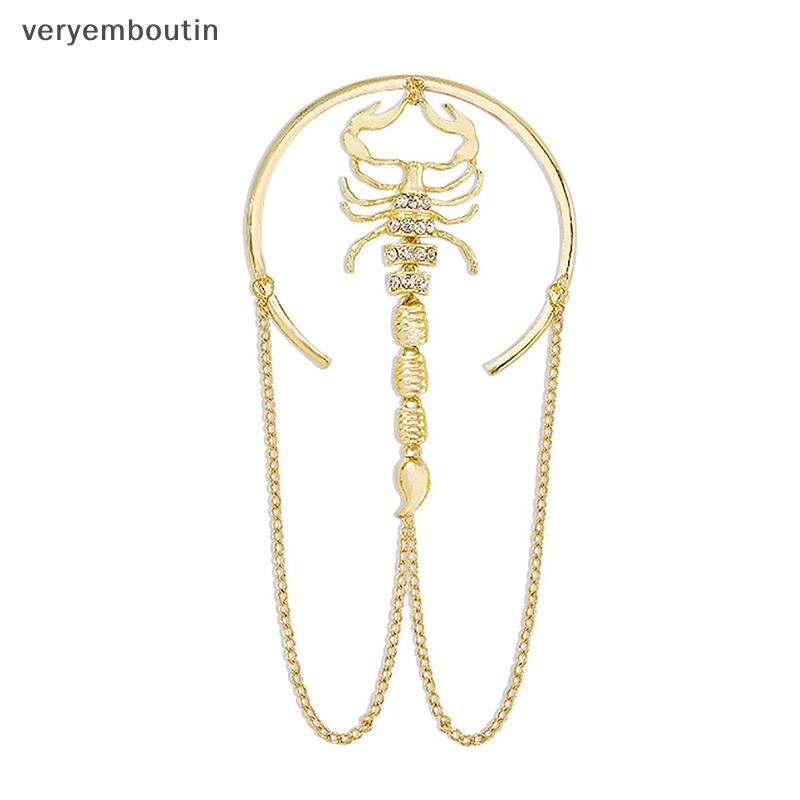 Vòng Đeo Cánh Tay Hình Bọ Cạp Đính Đá Phong Cách Retro Cho Nữ