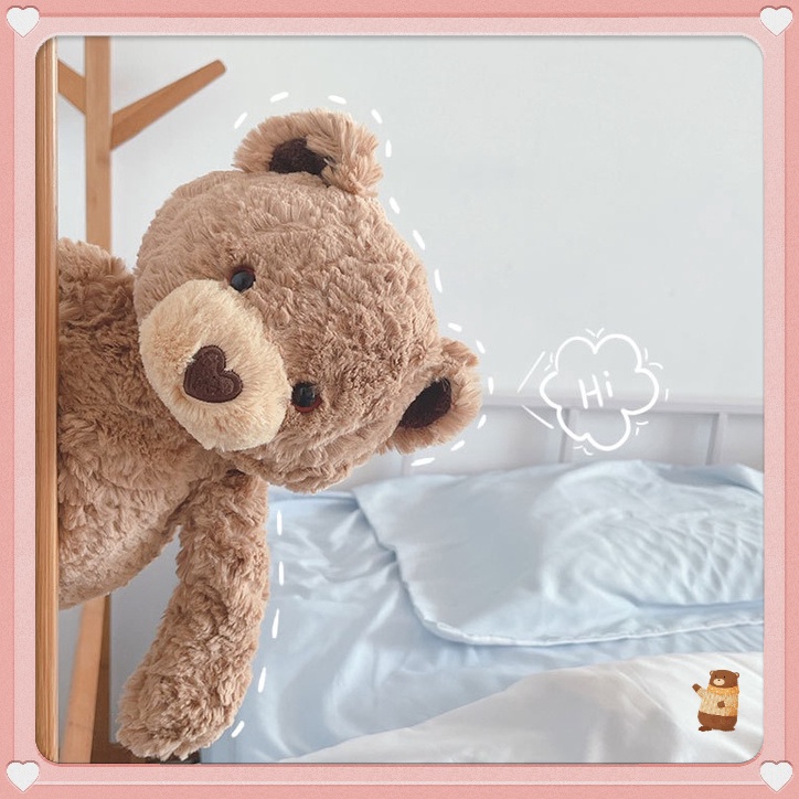 Đồ chơi nhồi bông Hình Gấu Nâu Mềm Mại Dễ Thương